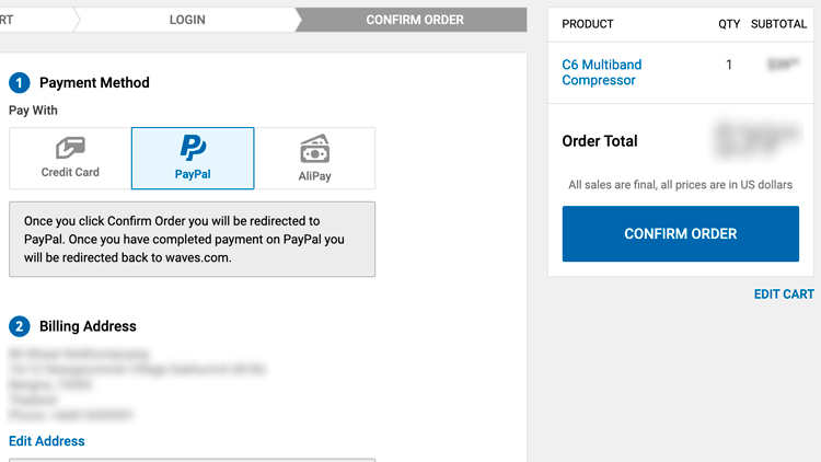 Waves - Confirm order