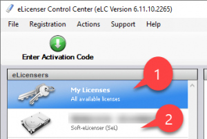 activation code elicenser control center