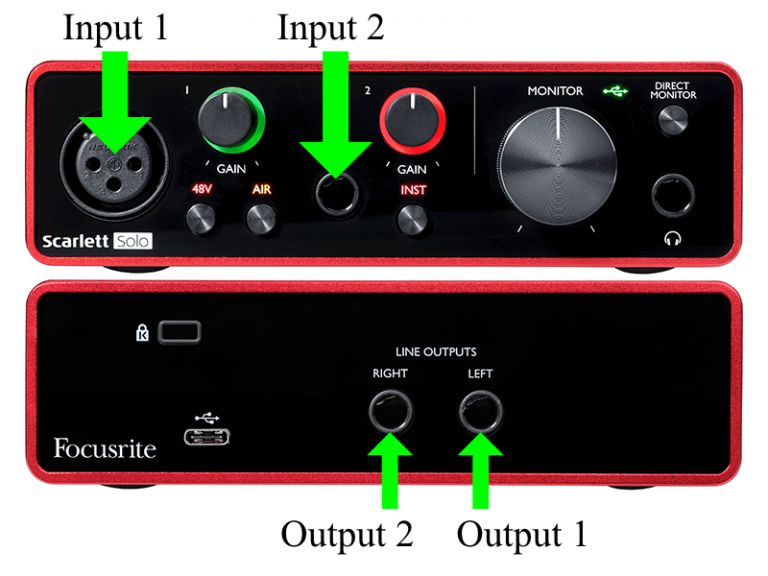 Focusrite Scarlett Solo - i/o